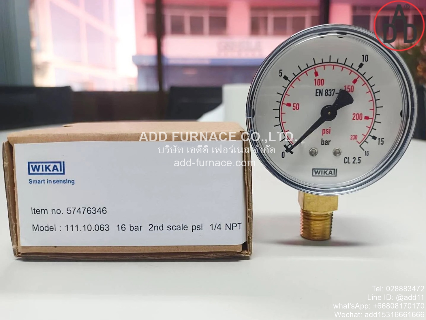 Pressure Gauge WIKA 2.5 0-16Bar (1)